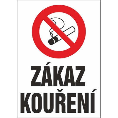 Tabulka - Zákaz kouření / plast A4