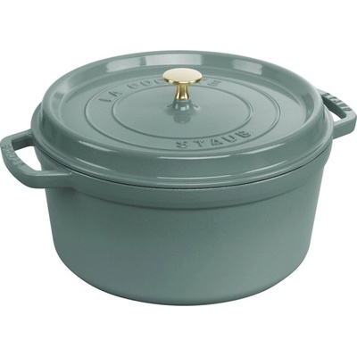 Staub Cocotte hrniec okrúhly 28 cm 6,7 l eukalyptus