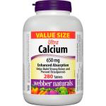 Webber Naturals Ultra Calcium, 650 mg, 280 таблетки, Webber Naturals