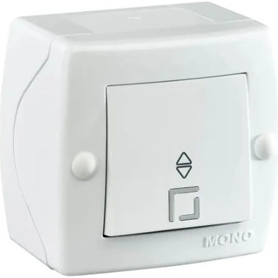 MONO КЛЮЧ СХ6 ДЕВИАТОРЕН ОТКРИТ МОНТАЖ mono octans БЯЛ СИВ (mn-104-010101-109)