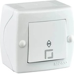 MONO КЛЮЧ СХ6 ДЕВИАТОРЕН ОТКРИТ МОНТАЖ mono octans БЯЛ СИВ (mn-104-010101-109)