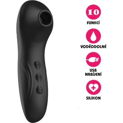 VšeNaSex.cz Vakuový USB Clit & Nipple Vibe černý