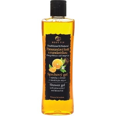 VIVACO Sprchový gél Pomerančový květ s mandarinkou BODY TIP 200 ml