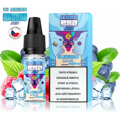 TI Juice Blueberry Sour Raspberry BAR Series NIC SALT 50PG/50VG 10 ml 20 mg