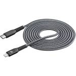 Cellularline iPhone 14 Plus / 14 Pro Max / 14 Pro CELLULARLINE кабел за данни Type-C - Lightning, 120 см, ЧЕРЕН (TETRACABC2LMFI1MK)