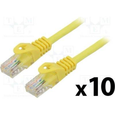 Lanberg PCU5-20CC-0100-Y Patch U/UTP Cat 5e RJ45 vidlice z obou stran lanko CCA