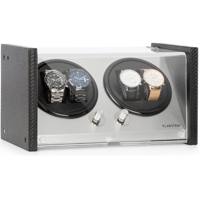 Klarstein Tokyo 4, витрина за часовници, 4 часовника, 3 скорости, 4 режима, черна (TWP-Tokyo-4) (TWP-Tokyo-4)