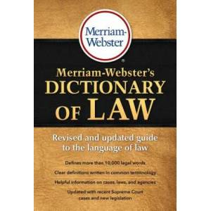 Merriam-Webster's Dictionary of Law (ISBN: 9780877797357)