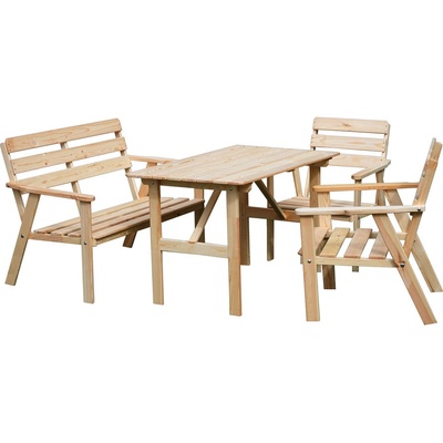 ROJAPLAST Nordic Záhradný set - prírodný