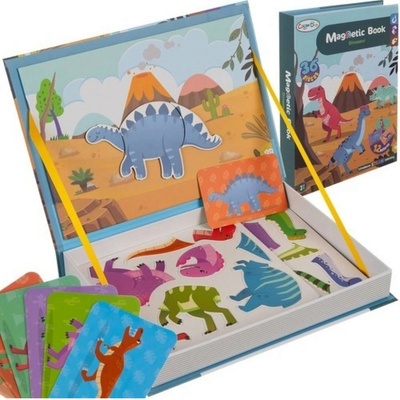 Kruzzel 24730 Magnetické puzzle Dinosauři