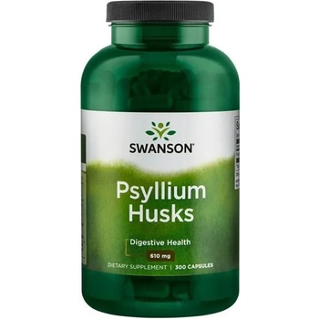 Swanson Psyllium Husks, 610 mg, 300 капсули, Swanson (SW1077)