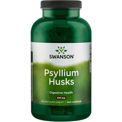 Swanson Psyllium Husks, 610 mg, 300 капсули, Swanson (SW1077)