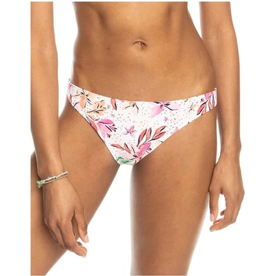 Roxy Beach Classics bikini bottom - White (White Happy Tropical Swim)