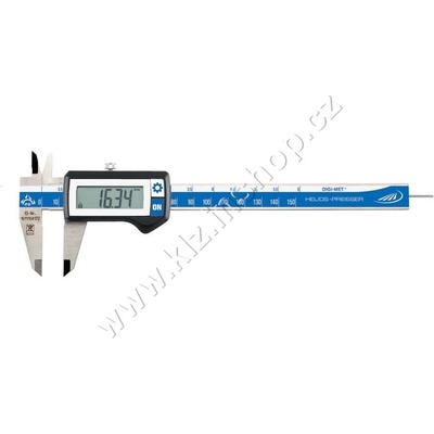 Helios-Preisser 1326416 - Digitální posuvné měřítko 150 mm s kulatým hloubkoměrem, IP67