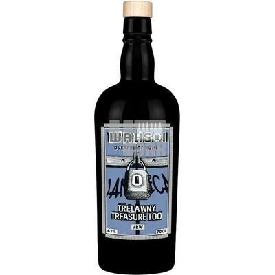 Warehouse #1 Overproof White Rum Trelawny Treasure Too VRW modrý 63,0% 0,7 l (holá láhev)