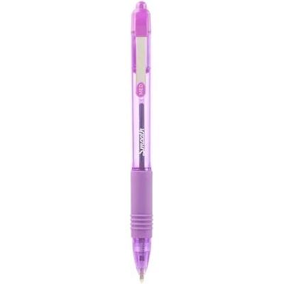 Zebra Химикалка, 0, 27 мм, с бутон, ZEBRA "Z-Grip Smooth", лилава 22568 (22568)