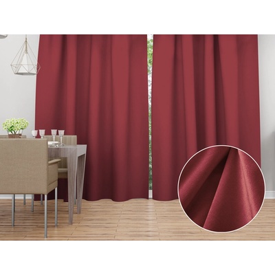 Biante Zamatový záves Velvet Prémium SVP-050 Vínovo červený - šírka 270 cm 270x230 cm