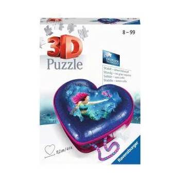 Ravensburger 3D Пъзел Ravensburger 54 части - Кутия за бижута сърце - Русалки, 7011249