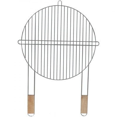Master Grill & Party Решетка за грил Master Grill & Party MG257, 51 см, Дървени дръжки, Хром (MG257)