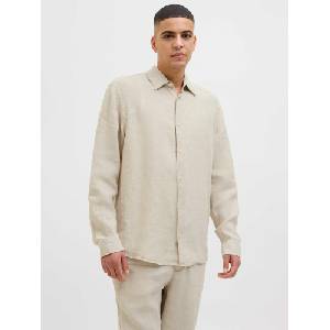 JACK & JONES Риза jprcclawrence linen l/s shirt sn (122739074712170)