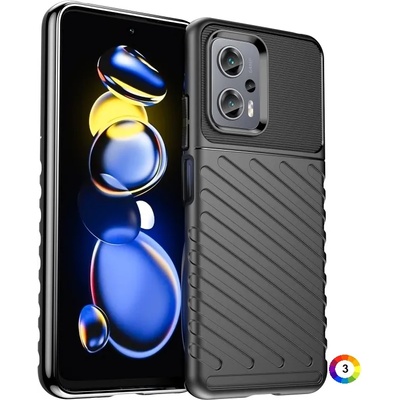 Xiaomi Poco X4 GT Удароустойчив Twill Texture Калъф и Протектор