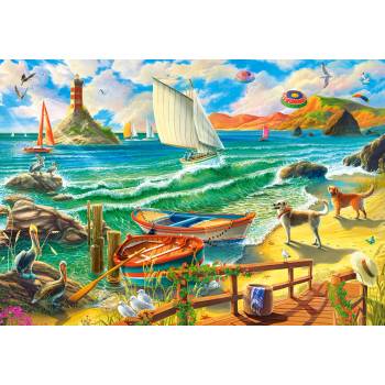 Image 1 of Castorland - Puzzle Weekend by the Seaside - 1 000 piese