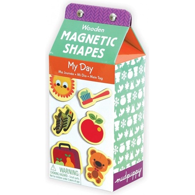 My Day Shapes Wooden Magnetic Set - y Day Shapes Wooden Magnetic Set