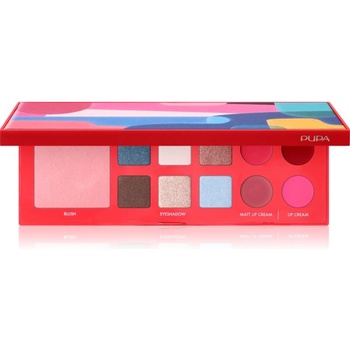 PUPA Milano Pupart S мултифункционална палитра за очи и устни RED 11.4 гр