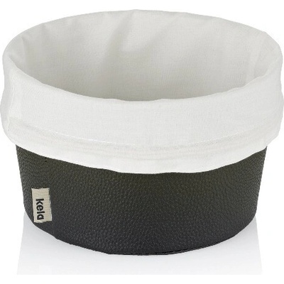 Košík na chleba Grana PU kůže černá 11,0cm 19,0cm KL-12547