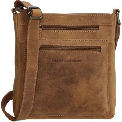 Hide & Stitches Hnědá kožená crossbody kabelka „Anne“