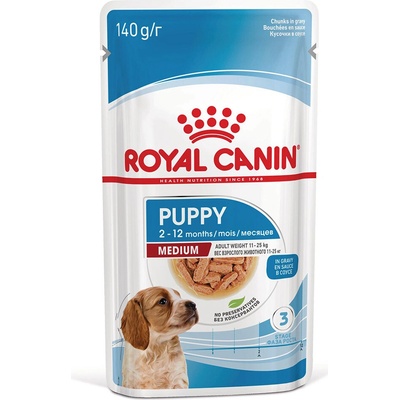 Royal Canin Medium Puppy v omáčce 40 x 140 g