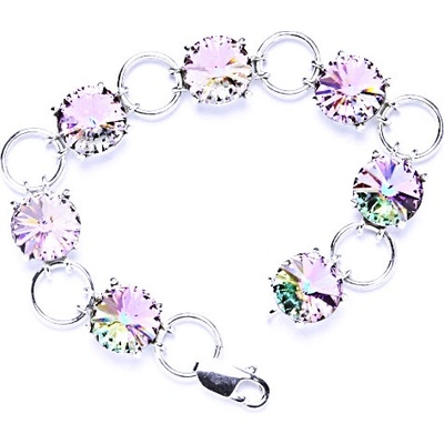 Čištín stříbrný s krystaly Swarovski Rivoli Vitrail light R 1188