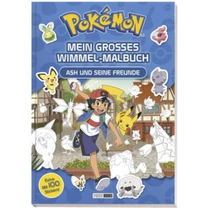 Pokémon: Mein großes Wimmel-Malbuch - Ash und seine Freunde (ISBN: 9783833243653)