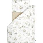 Sensillo Бебешки спален комплект от 3 части Sensillo - Слончета, 120 х 60 cm (SILLO-43550)