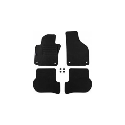 Petex Мокетени стелки Petex съвместими с Skoda Octavia II с овални отвори 06/2004-12/2007/Octavia RS/Octavia Scout 2007-12/2007 4 части