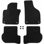 Petex Мокетени стелки Petex съвместими с Skoda Octavia II с овални отвори 06/2004-12/2007/Octavia RS/Octavia Scout 2007-12/2007 4 части