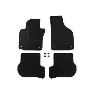 Petex Мокетени стелки Petex съвместими с Skoda Octavia II с овални отвори 06/2004-12/2007/Octavia RS/Octavia Scout 2007-12/2007 4 части