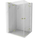 Mexen Lunar L Duo лява душ кабина 95 x 80 cm, прозрачна, златна - 834L-095L-080P-50-00 (834L-095L-080P-50-00)