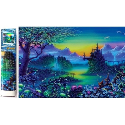 Norimpex Diamantový obrázek malování Tajemný hrad 30 x 40 cm – Zboží Mobilmania