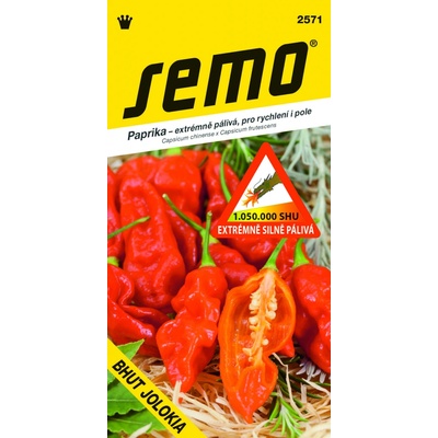 SEMO Paprika Bhut Jolokia - extrémne silno pálivá