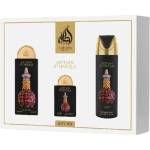 LATTAFA Pride Artisan Ethnique Унисекс подаръчен комплект Размер EDP 100 ml + EDP 20 ml + дезодорант спрей 200 ml + пълнител