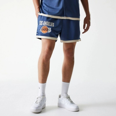 New Era NBA Button shorts LA Lakers Muted Indigo