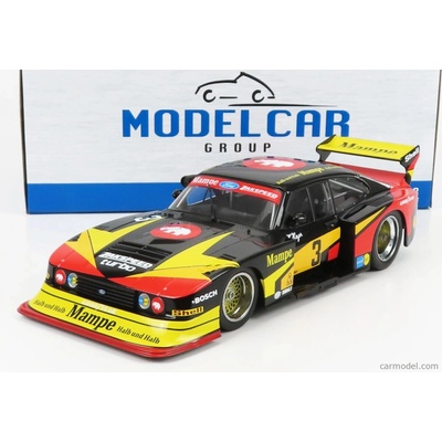 Mcg Ford england Capri Turbo Gr.5 Team Mampe N 3 Drm Norisring 1979 H.heyer Černá Žlutá Červená 1:18