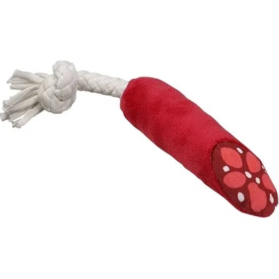 NOBBY Играчка за куче Плюшена наденица с въже, със звук - 25 см, nobby Германия 63931