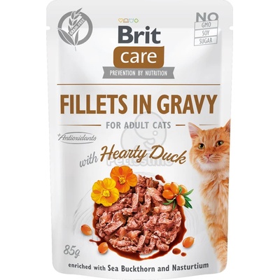 Brit Care Cat Fillets in Gravy - Duck 6 x 85 г
