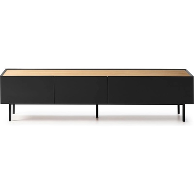 Teulat Черна/естествена маса за телевизор от декор от дъб 180x45 cm Arista - Teulat (12726_TE)