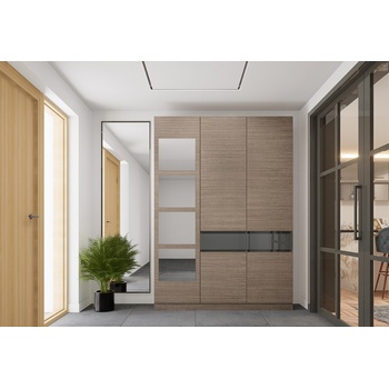 ИРИМ Портманто Сити 4091 мока / сиво кобалт гланц