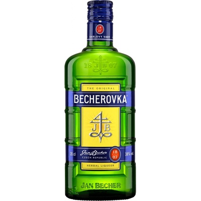 Becherovka 38% 0,35 l (čistá fľaša)