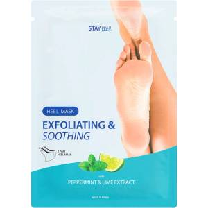 Stay Well Exfoliating & Soothing Heel Mask PEPPERMINT & LIME Маска дамски