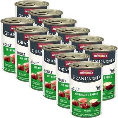 Animonda GranCarno Fleisch Adult елен + ябълки - 12 x 400 г